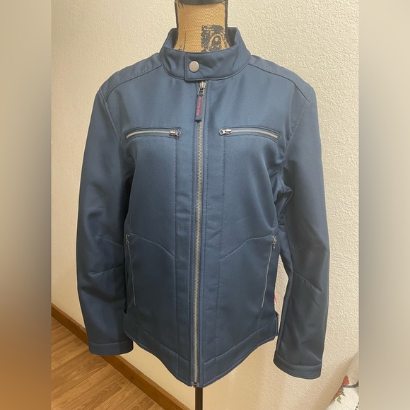 BMW Motorrad Jackets & Blazers - NWT BMW Motorrad Soft Shell Bomber Jacket Women’s Size L Fits Like M Navy Blue